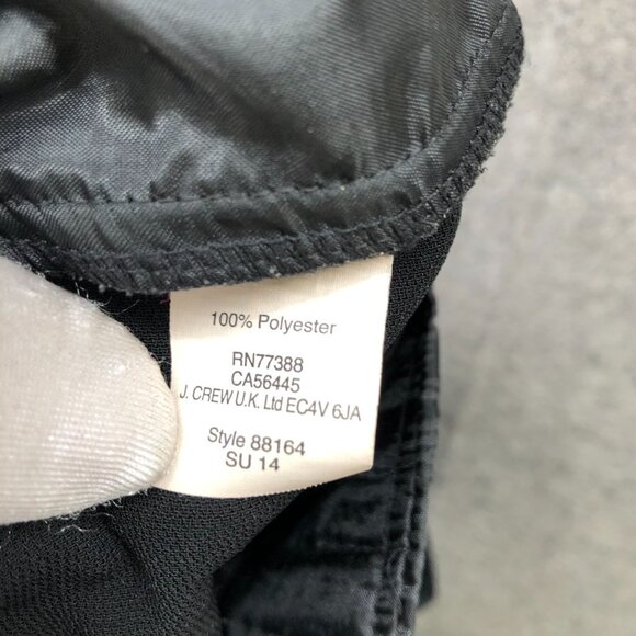 J. Crew Collection Curator Dress Pants Womens 4 Black Ankle Tapered Pleat Front - Picture 10 of 10